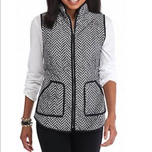 Herringbone Puffer Vest